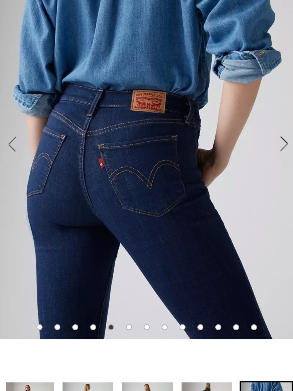 Levi's Women's Indigo Classic Straight Jeans